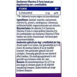 Davitamon Vitamin D3 Forte - Vitamin D3 Adults - Melting Tablet 75 Pieces