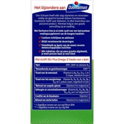 Davitamon Actifit 50 Omega3 - Multivitamin For People Over 50 - 150 Capsules - Dietary Supplement