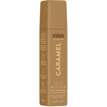 Minetan Self Tanning Foam With Golden Effect Caramel - 200 Ml