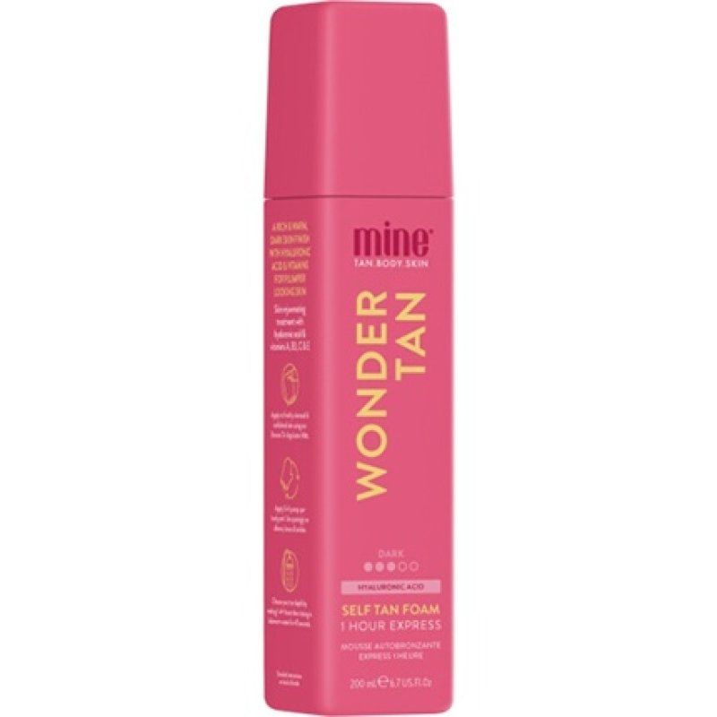 Minetan Wonder Tan Self Tan Foam - 200 Ml With Moisturizing And Anti-Aging Effects