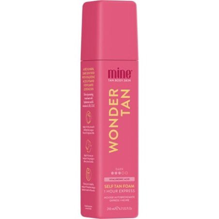 Minetan Wonder Tan Self Tan Foam - 200 Ml With Moisturizing And Anti-Aging Effects