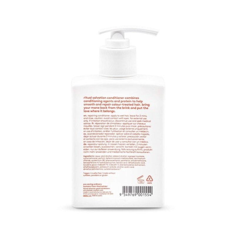 EVO Ritual Salvation Repairing Conditioner for Weak, Brittle, and Colored Hair 300ml