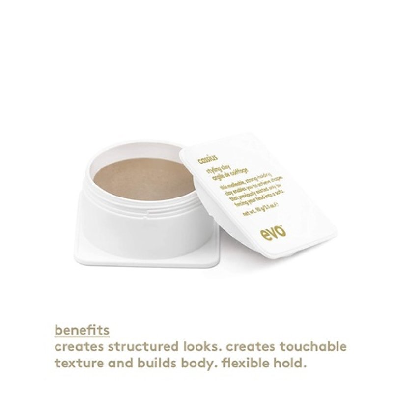 EVO Cassius Hair Styling Clay Adds Texture with Long Lasting Style 90g 3.1oz