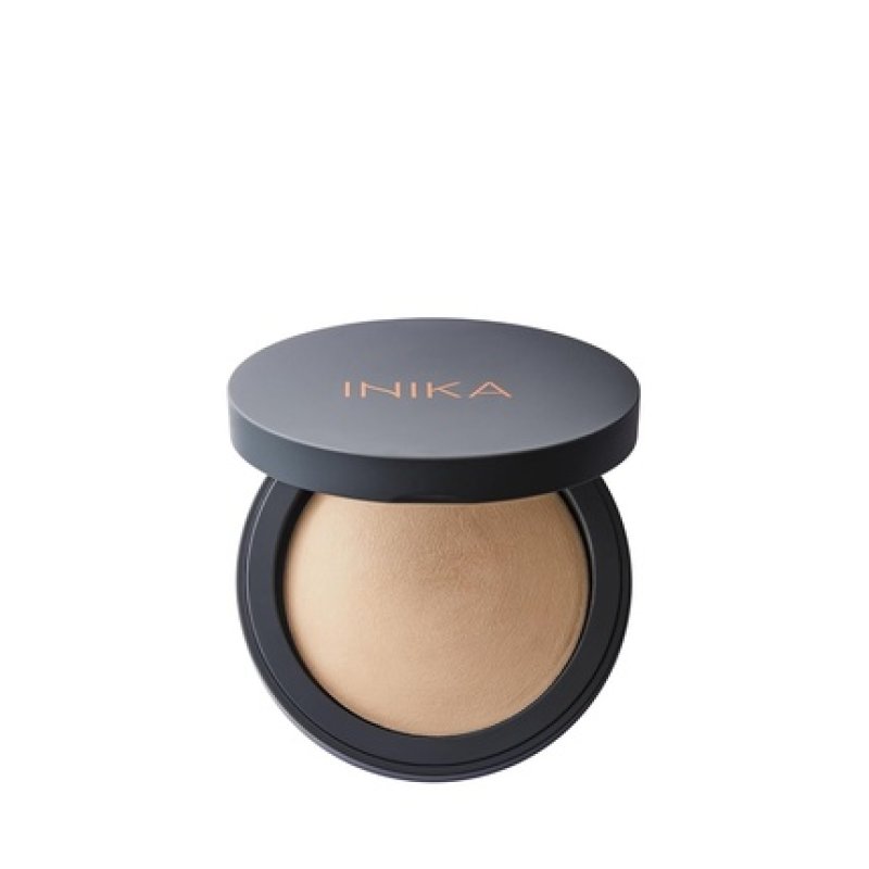 Inika Organic Buildable Baked Mineral Foundation Compact Powder - Lightweight