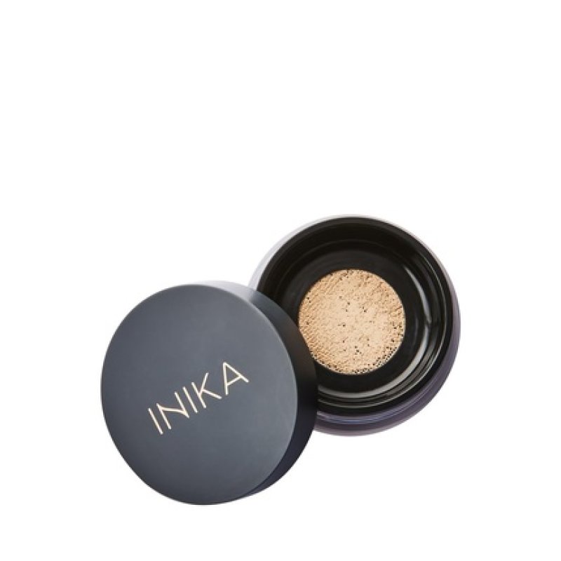 INIKA Organic Mineral Powder Foundation with SPF 25 Vegan Makeup Buildable Coverage Flawless Radiance Glow Blemish