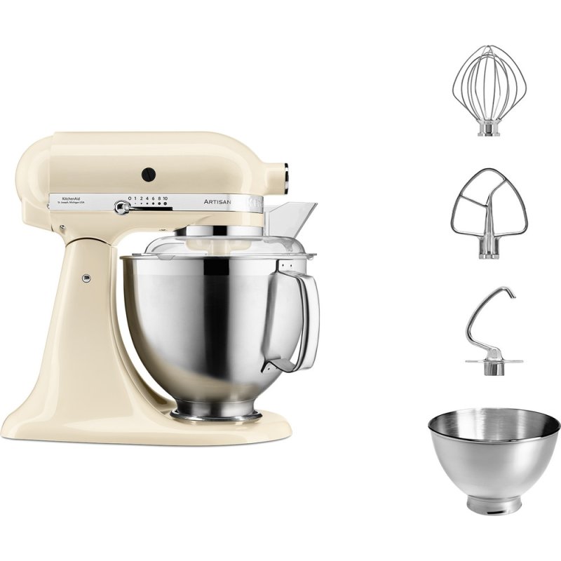 Kitchenaid 5KSM185PSEAC 4,8l Küchenmaschine, creme