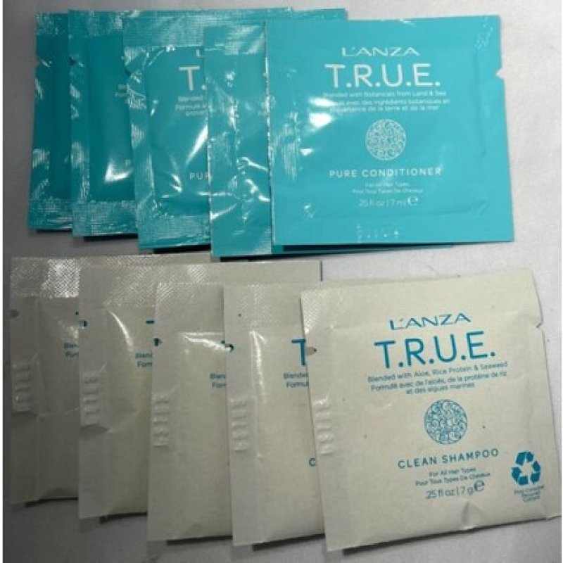 Lanza True Clean Shampoo & Pure Conditioner Packets