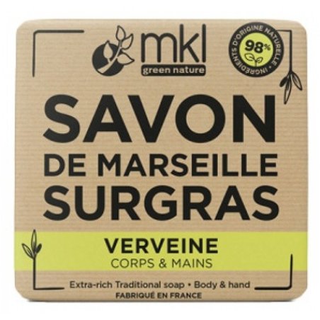 Mkl Green Nature Marseille Soap Surgras Verbena 100g