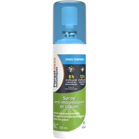 Parasidose Mosquitoes Temperate Areas Anti-Mosquito and Tick Spray 100ml