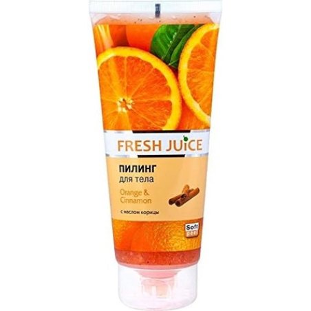 Body Peeling Shower Scrub Orange & Cinnamon 200ml Fresh Juice
