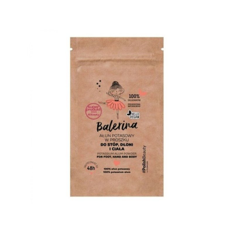 Floslek Balerina Potassium Alum Powder for Feet, Hands and Body 25g