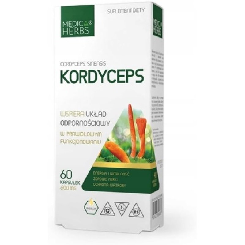 Cordyceps 600mg Energy Vitality Healthy Kidneys Liver Protection 60 Capsules