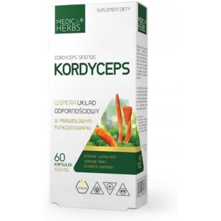 Cordyceps 600mg Energy Vitality Healthy Kidneys Liver Protection 60 Capsules