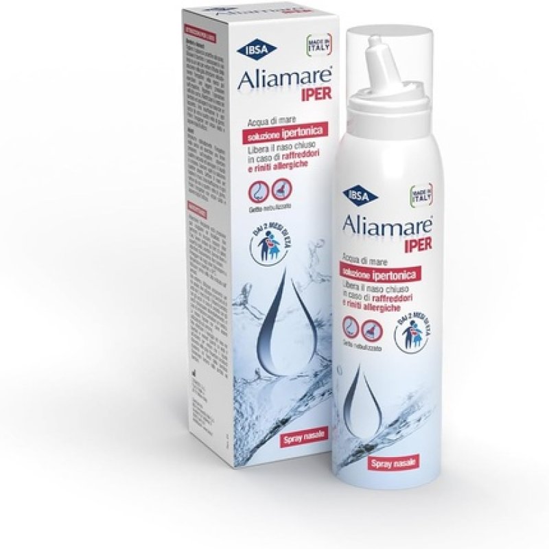 IBSA Aliamare Iper Hypertonic Sea Water Nasal Spray 125ml