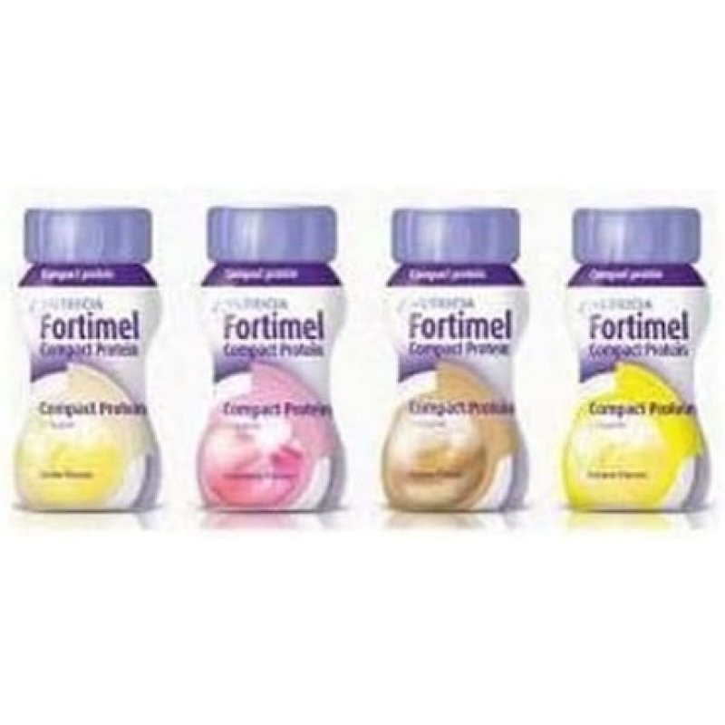 Fortimel Compact Protein Strawberry 125ml - Pack of 4