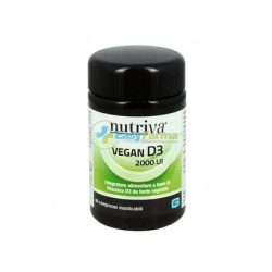 Cabassi Giuriati Nutriva Vegan D3 2000 Iu Dietary Supplement 60 Tablets