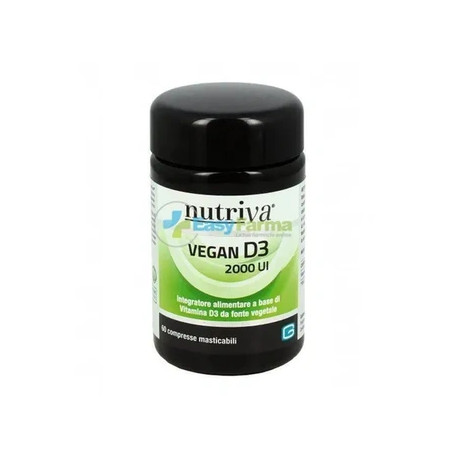 Cabassi Giuriati Nutriva Vegan D3 2000 Iu Dietary Supplement 60 Tablets