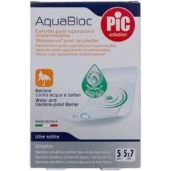 Pic Aquabloc Sterile Waterproof Post-Op Plaster With Bactericide 5 X 7cm 5 U