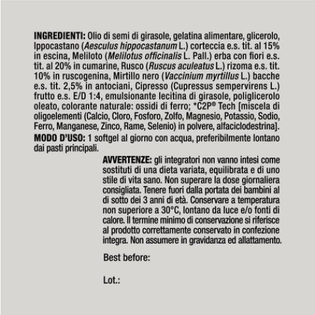 Nutriva Linfaven Vegetable Extract Based Dietary Supplement for Microcirculation 30 Capsules