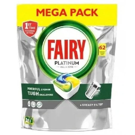 Procter & Gamble Fairy Platinum Lemon Capsules 62