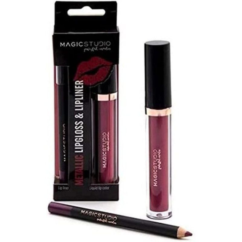 Magic Studio Metallic Lip Brilliance Black Eyeliner