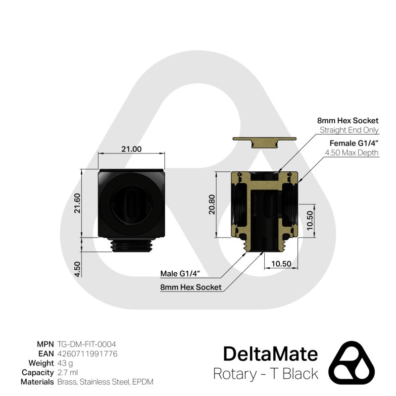 Thermal Grizzly DeltaMate Rotary - T Black