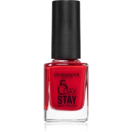 Dermacol 5 Day Stay Nail Polish - 21 Monroe Red, 11 ml