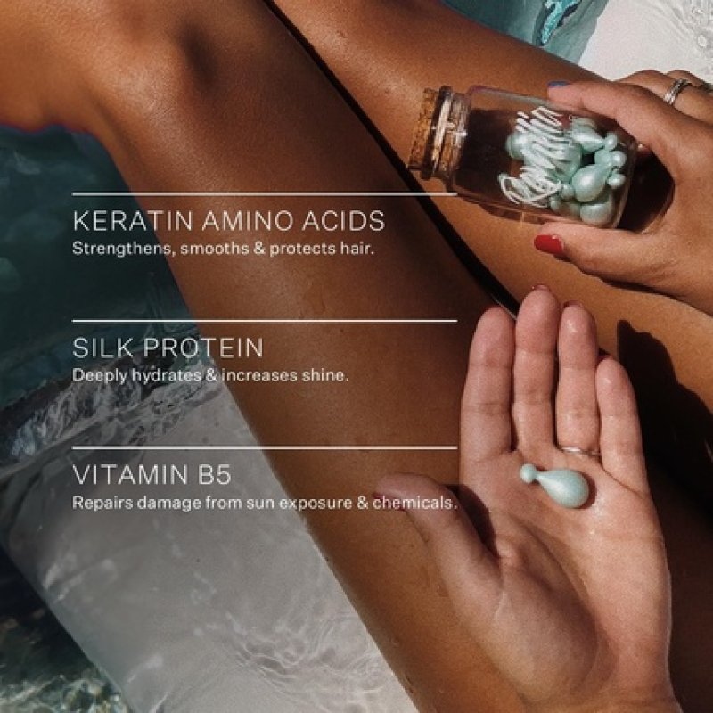 Remilia Hair Serum with Keratin, Silk Protein & Vitamin B5 - 30 Capsules