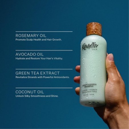Remilia Rosemary Oil Shampoo - All Natural with Avocado Oil and Green Tea