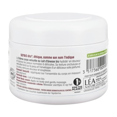 So'bio Etic Velvety Nourishing Body Cream for Normal and Dry Skin