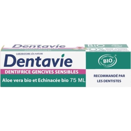 Dentavie Sensitive Gum Toothpaste with Aloe Vera & Organic Echinacea 75ml