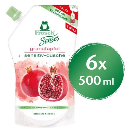 Frosch Senses Sensitive Shower Pomegranate Shower Gel pH-neutral and Vegan 500ml