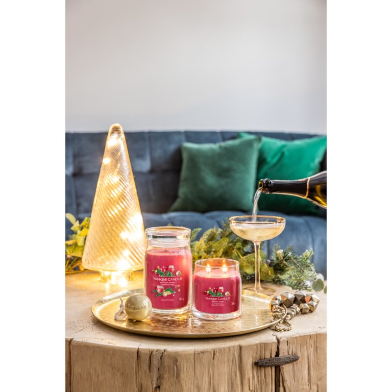 Yankee Candle Holiday Cheer bougie en cire Rond Rouge 1 pièce(s)