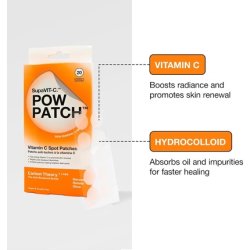Carbon Theory Supavit-C Pow Patch 20 Pimple Patches with Vitamin C