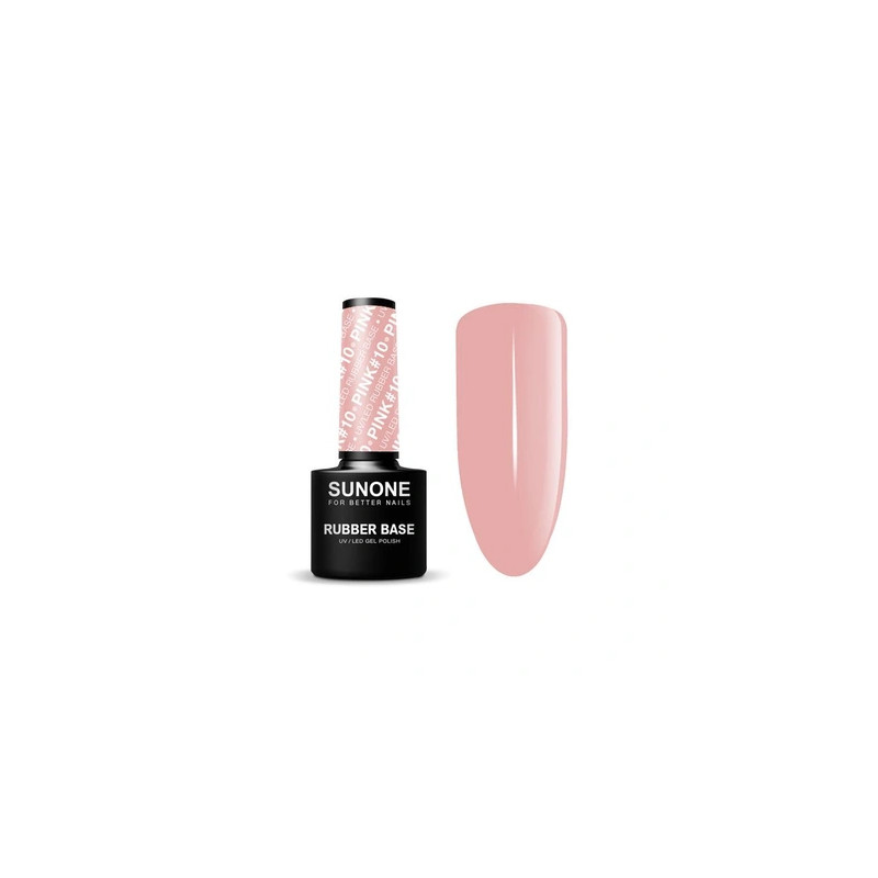 Sunone Rubber Base Pink 10 - Gel Nail Polish