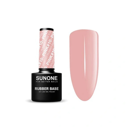 Sunone Rubber Base Pink 10 - Gel Nail Polish