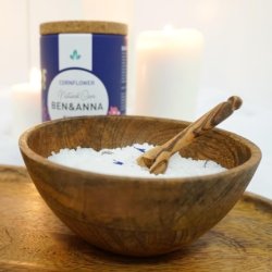 Ben & Anna Premium Cornflower Bath Salts for Muscle Relaxation with Sea