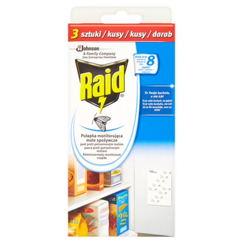 Raid Food Moth Monitoring Trap - Pack of 3