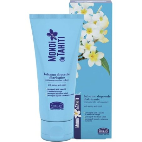 Helan Monoi De Tahiti Aftersun Detangling Conditioner with Jojoba Oil and Vitamin E for Dry, Sun-Exposed, Bleached Hair
