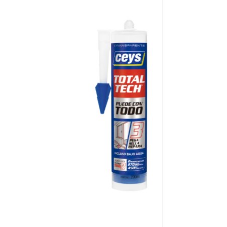 CEYS Total Tech Transparent Tube 125ml Blue