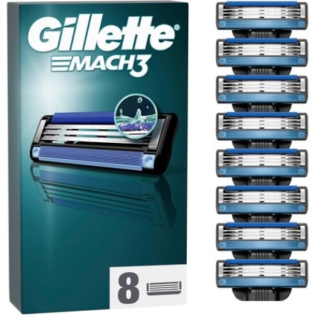 Gillette Mach3 Razor Blades for Men 8 Pieces