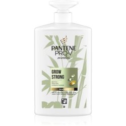 Pantene Pro-V Miracles Grow Strong Shampoo - 1000 ml, for Dry and Damaged Hair with Breakage Tendency