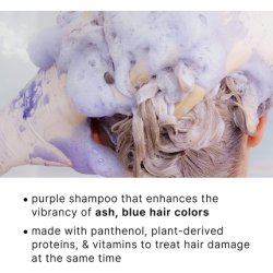 LA'DOR Anti-Yellow Shampoo 300ml with Dark Purple Pigment for Neutralizing Yellow Dye in Bleached and Dyed Hair -