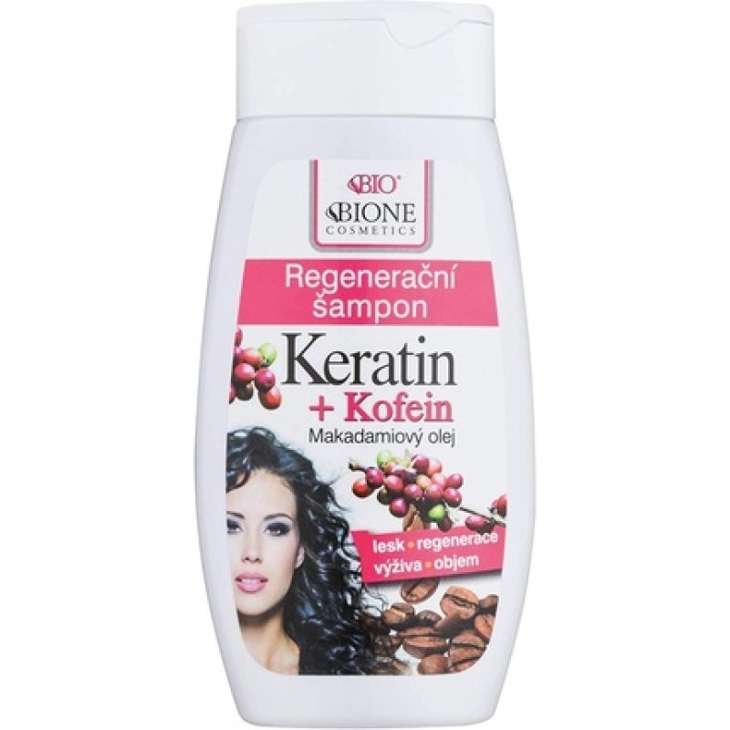 Bione 100% Organic Keratin and Caffeine and Macadamia Oil Shampoo for Women