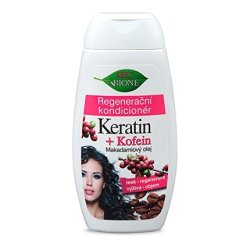 Bione 100% Organic & Vegan Keratin & Caffeine & Macadamia Oil Hair Conditioner without Mineral Oil, Silicones,