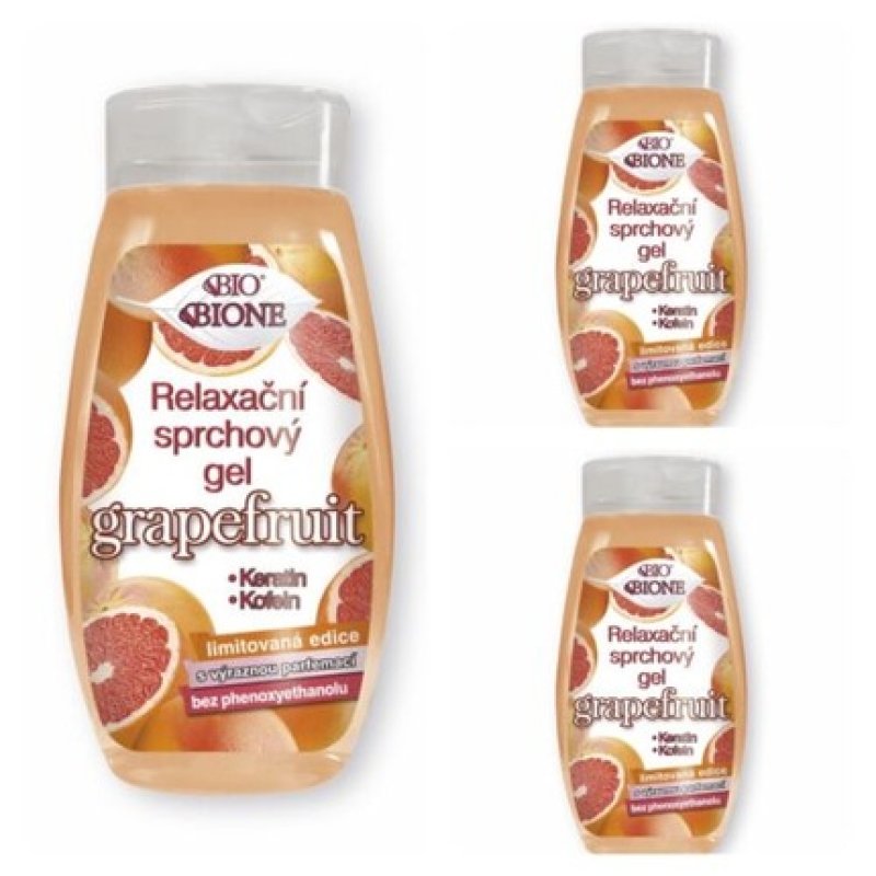 Bio Grapefruit Shower Gel with Caffeine and Keratin