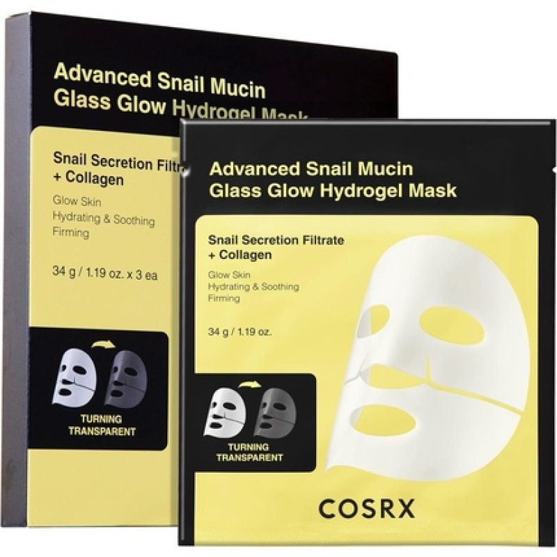 Advanced Snail Mucin Glass Glow Hydrogel Mask