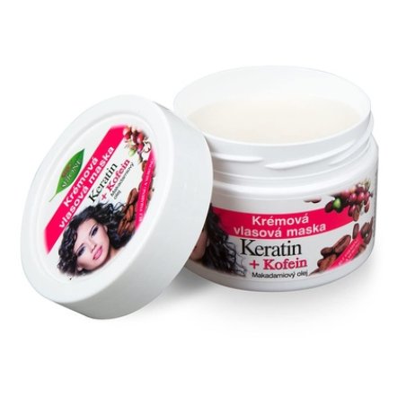 Bione 100% Organic & Vegan Hair Mask With Keratin & Caffeine & Macadamia Oil Without