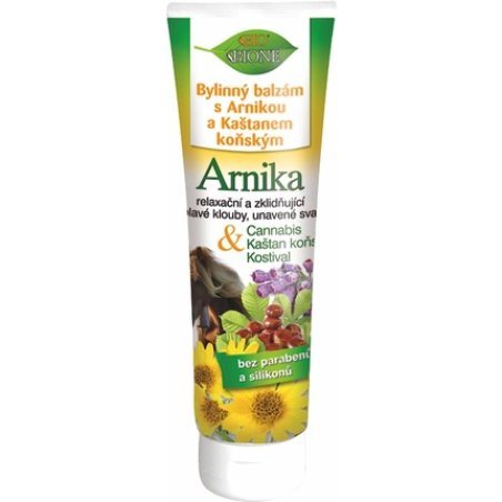 Bione 100% Organic Vegan Massage Herbal Balm with Cannabis, Arnica, and Comfrey Extracts 300ml