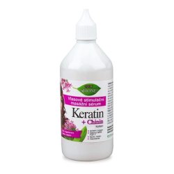 Bione 100% Organic/Vegan Keratin & Quinine & Caffeine & Biotin Hair Serum/Hair Tonic Without Mineral Oil, Silicones,